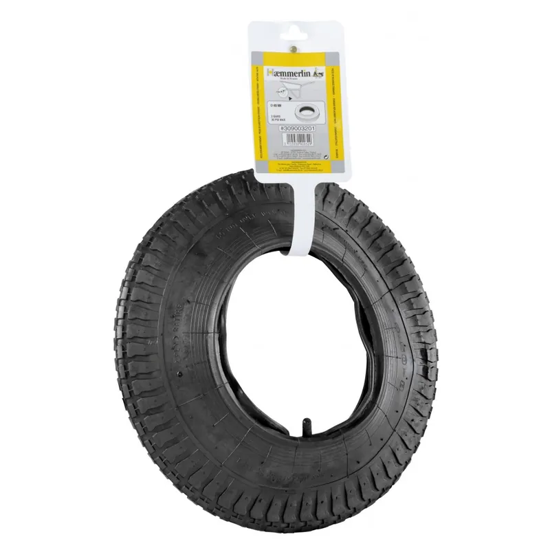 Pneu de brouette + chambre à air diamètre 400mm Prix Cassé