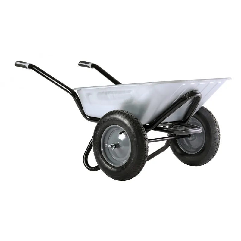 Produit De Marque Brouette 2 roues gonflées 100 L caisse galvanisée Aktiv Excellium Twin