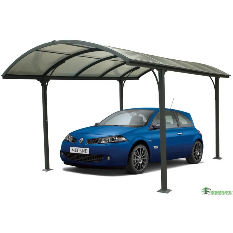 Promotion Carport aluminium pour 1 voiture – 3,01 x 4,85 m – CAR3048ALRP