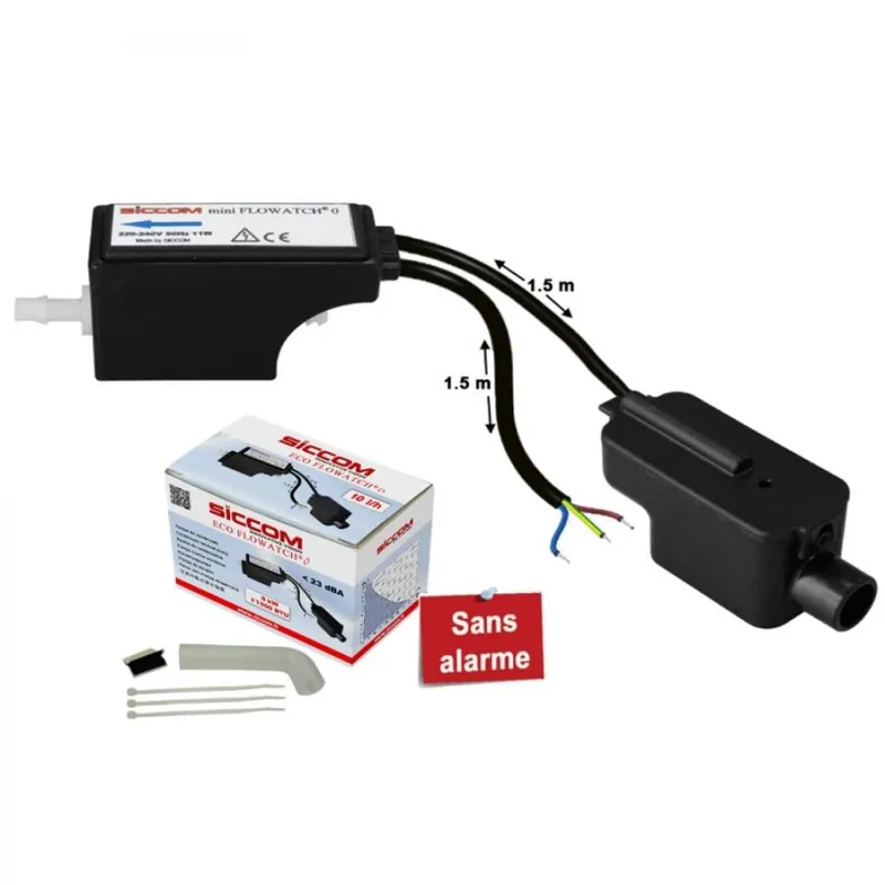 Pompe de relevage de condensats – sans alarme – 10 l/h – Siccom Eco Commander Maintenant