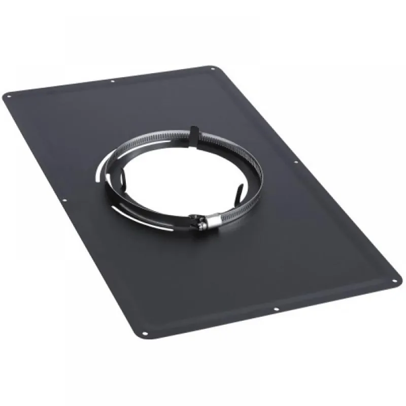 Plaque de propreté inox émail noir - dimensions 300 x 500 mm Dernière Chance
