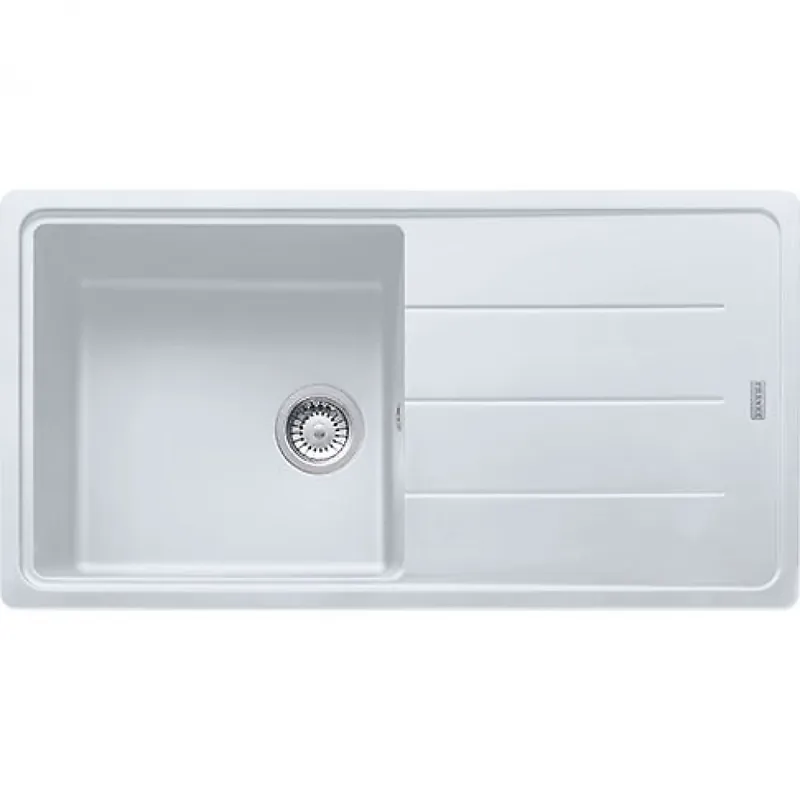 Evier à encastrer Fragranit 1 cuve + 1 égouttoir Basis BFG 611-XL Retour Gratuit