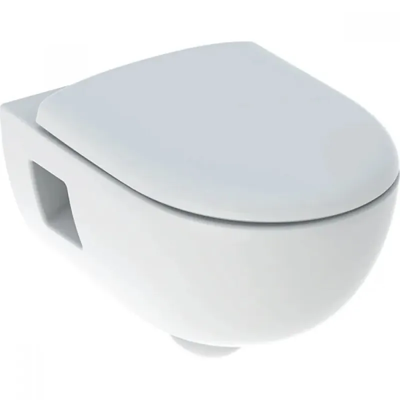 Cuvette WC suspendue sans bride semi-caréné avec abattant Renova Meilleure Vente