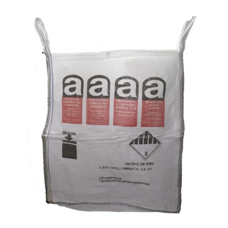 Usine Directe Sac à gravats pour déchets amiantés - BIG BAG Amiante A01E