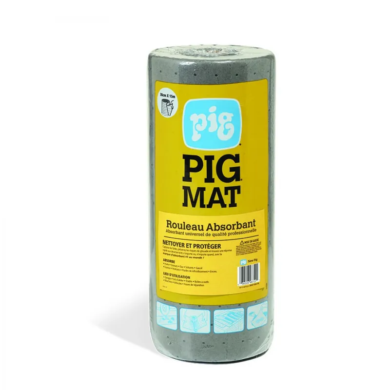 Authentique Absorbant en rouleau – polypropylène – universel – PIG MAT