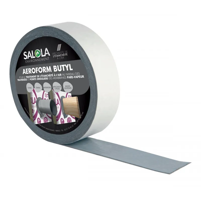 Adhésif flexible étirable imperméable - AEROFORM BUTYL - 100 mm x 15 m Offre Exclusive