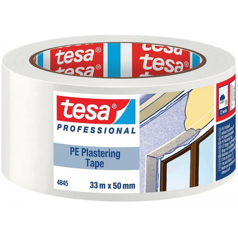 Adhésif de plâtrage protection PE longue durée 4845 – 33 m x 50 mm – blanc Jusqu’à Épuisement Des Stocks