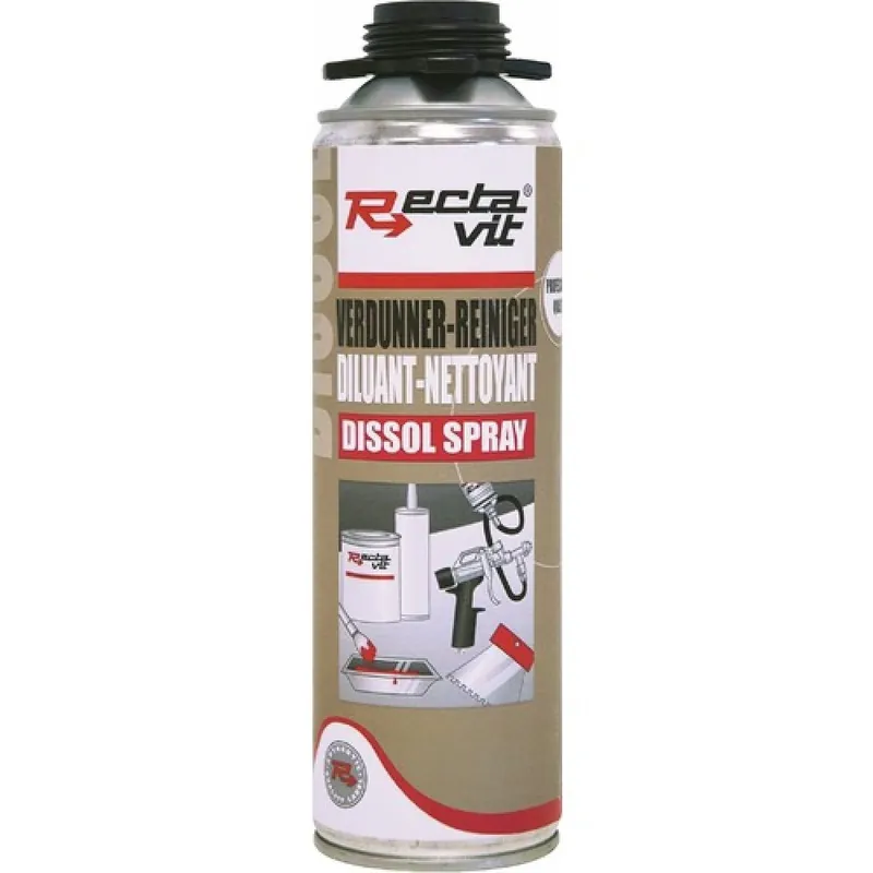 Réduction Diluant – dissolvant – nettoyant des résidus de collage – Dissol Spray