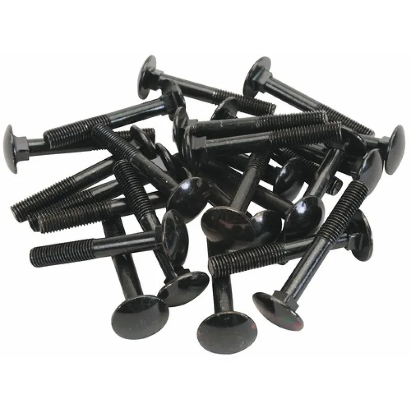 Boulons trcc Japy – acier zingué noir – filetage partiel – 100 pièces Nouvelle Collection