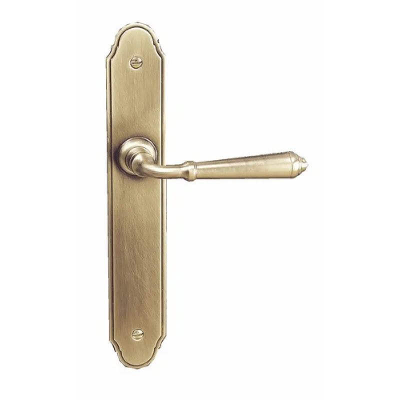 Petit Prix Poignées de porte sur plaques - rustiques - laiton patiné - Namur