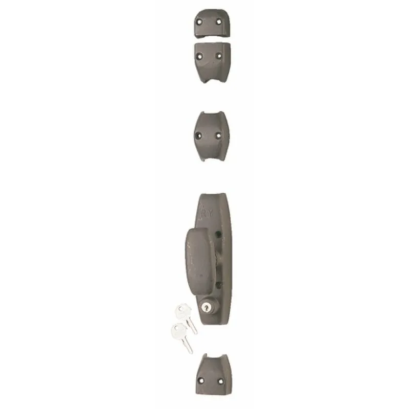 Certifié Crémone en applique en fonte pour porte cochère – RY 34 gris mat