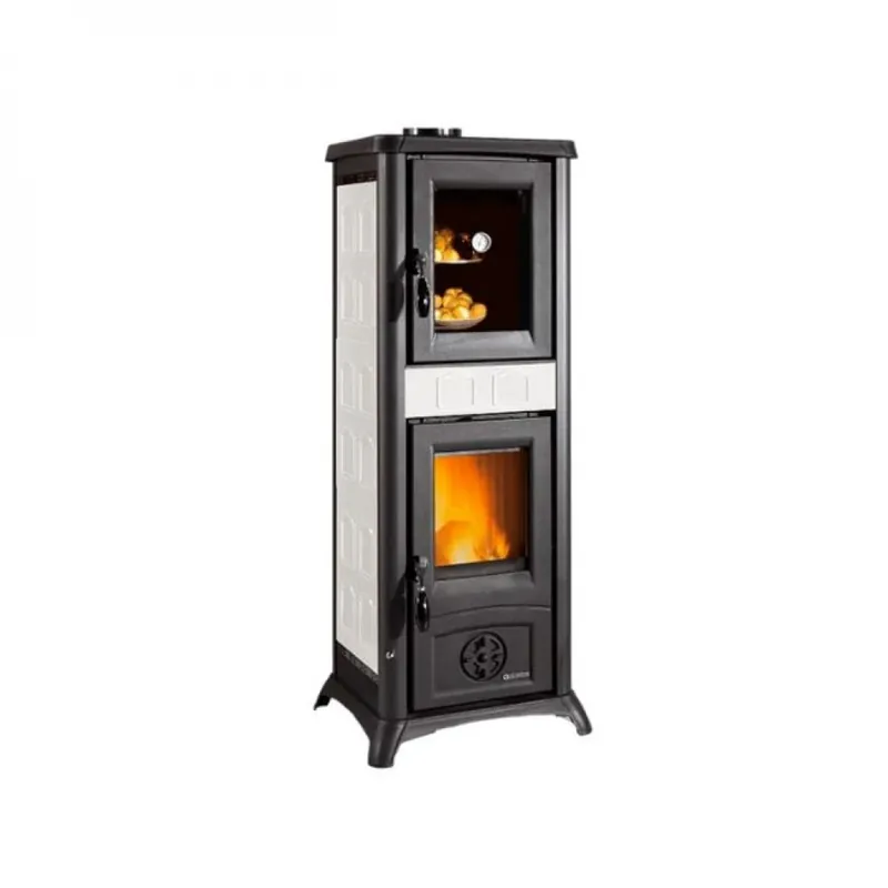 Authentique Poêle à bois avec four 19L – 7,3 kW – Gemma Forno.165 Ceramica