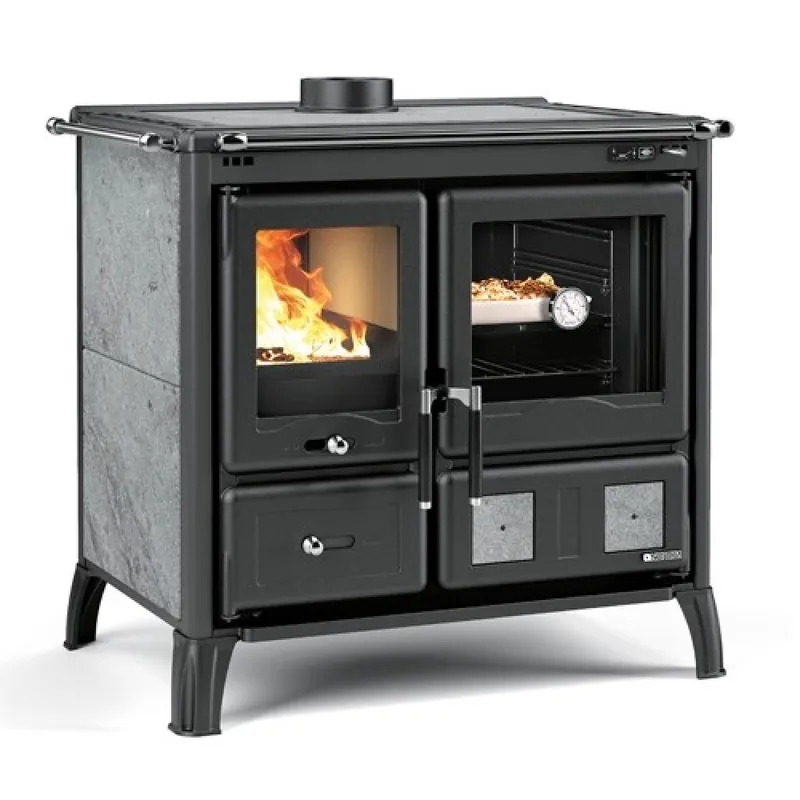 Achetez Aujourd’hui Cuisinière à bois 9,5 kW – revêtement pierre naturelle – Gardenia.16 Petra