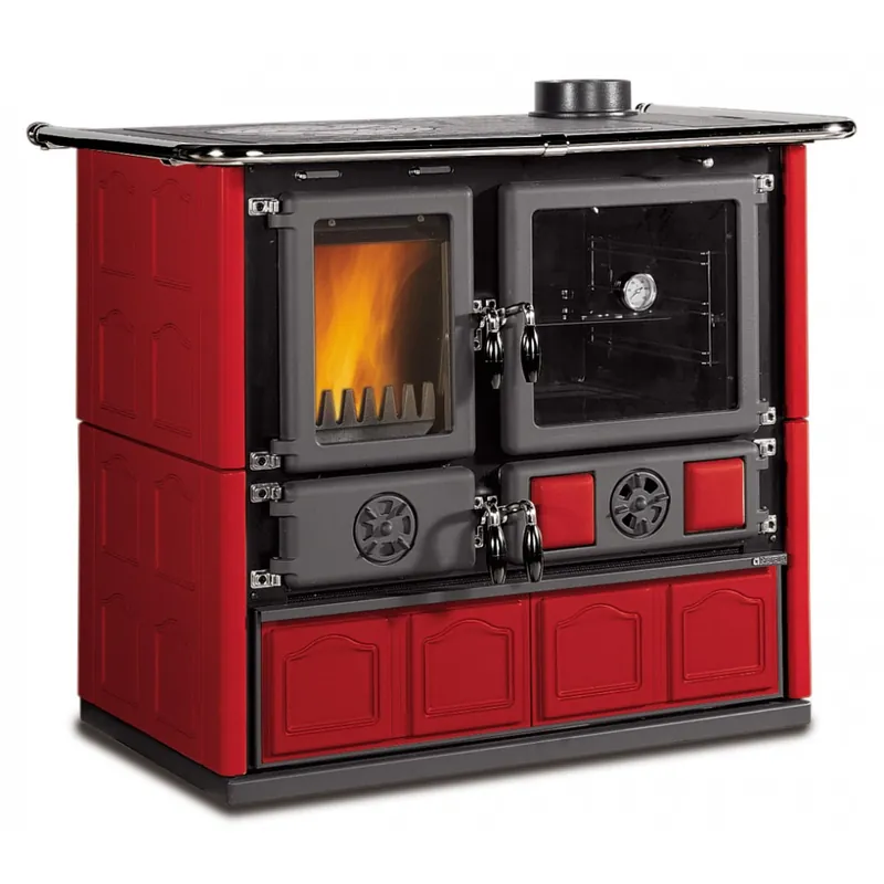 Prix Choc Cuisinière à bois 8,8 kW – revêtement en majolique – Rosa.16 Maiolica