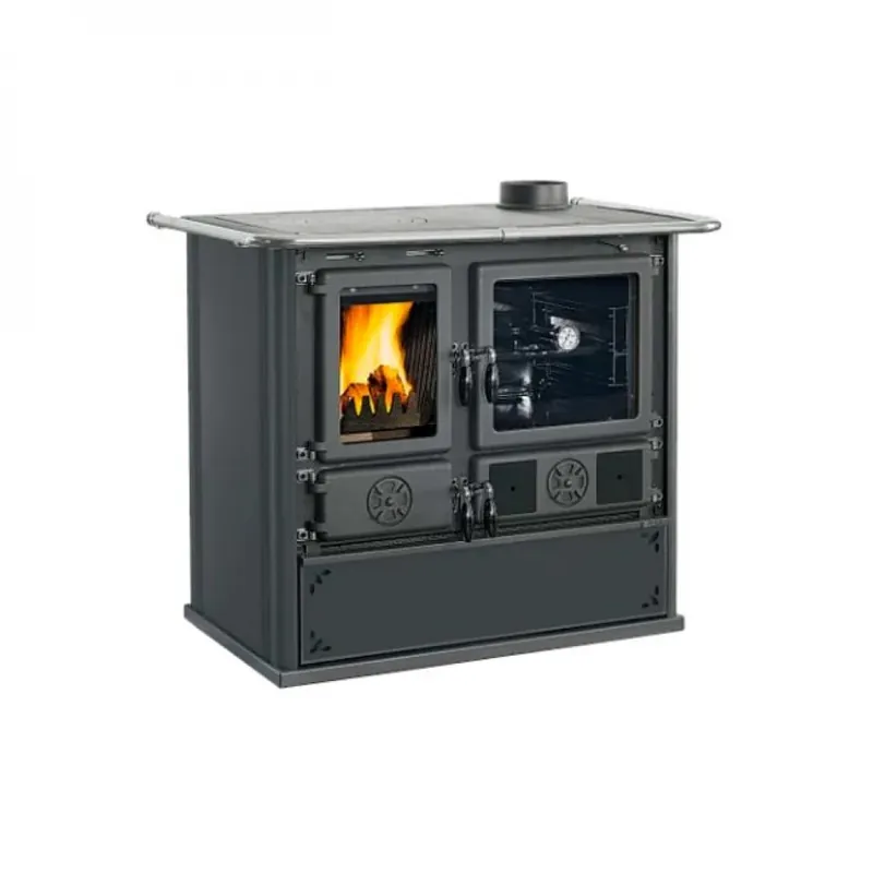 Cuisinière à bois en fonte 8,8 kW – Noir anthracite – Rosa.16 Steel Expédition Rapide
