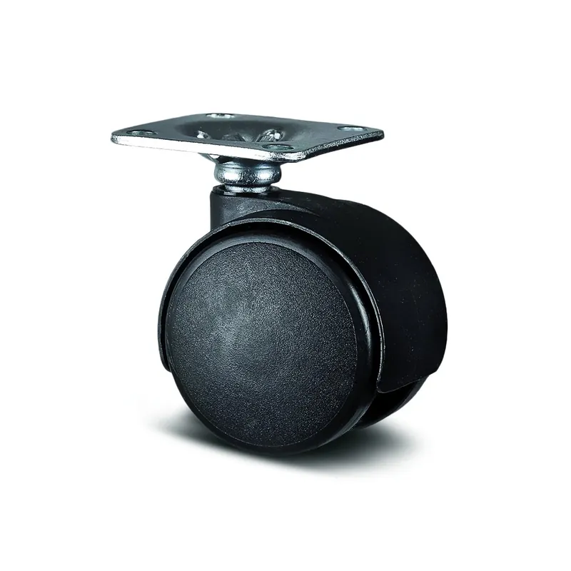 Roulette pivotante table et bureau – fixation platine – Lumina Paiement Sécurisé