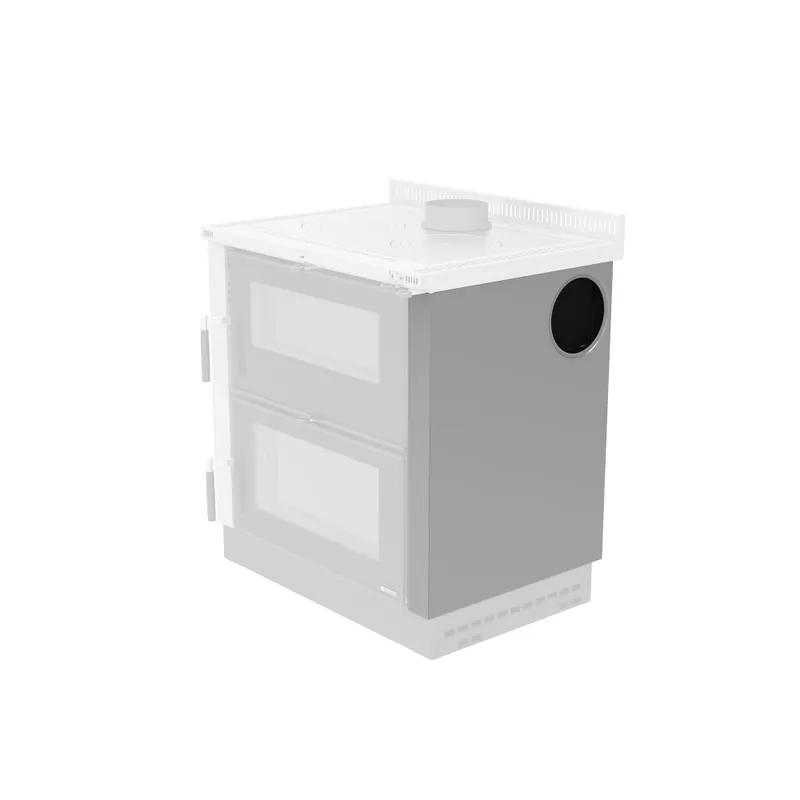 Sortie de fumée latérale droite – pour cuisinière à bois encastrable Meilleure Vente