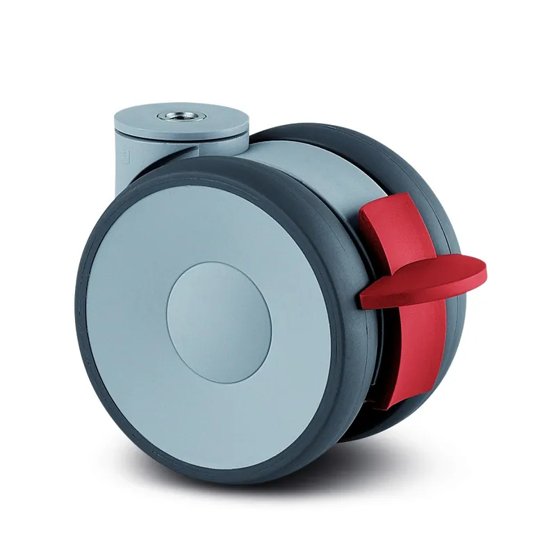 Roulette pivotante à frein design – œil – hauteur 78mm – Linea Expédié Aujourd’hui