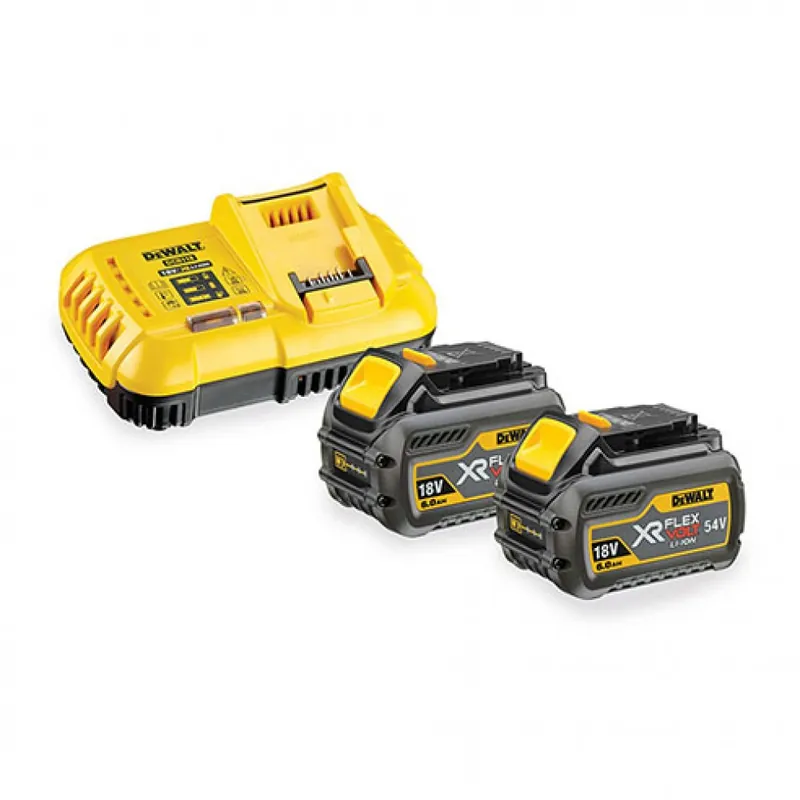 Offre Exclusive Batterie 18V/54V 6Ah/2Ah Li-Ion XR FLEXVOLT x2 + chargeur rapide