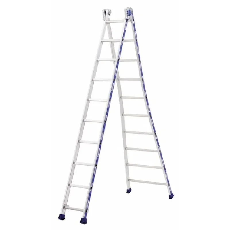 Soldes Échelle transformable aluminium 5,78m- 2 plans – Platinium