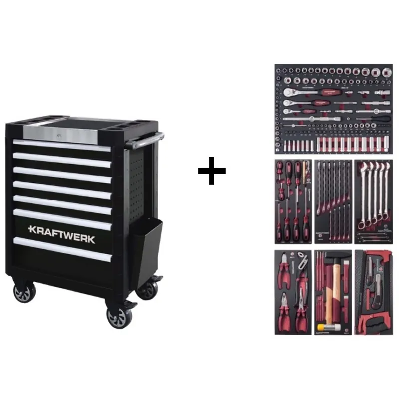 Produit De Marque Servante d'atelier 7 tiroirs 189 outils COMPLETO EVA3 – P407