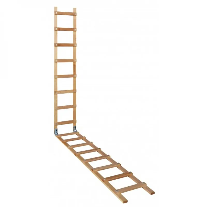 Echelle de toit – bois pliante 2 x 3m – 24 échelons entraxe 25 cm Nouvel Arrivage