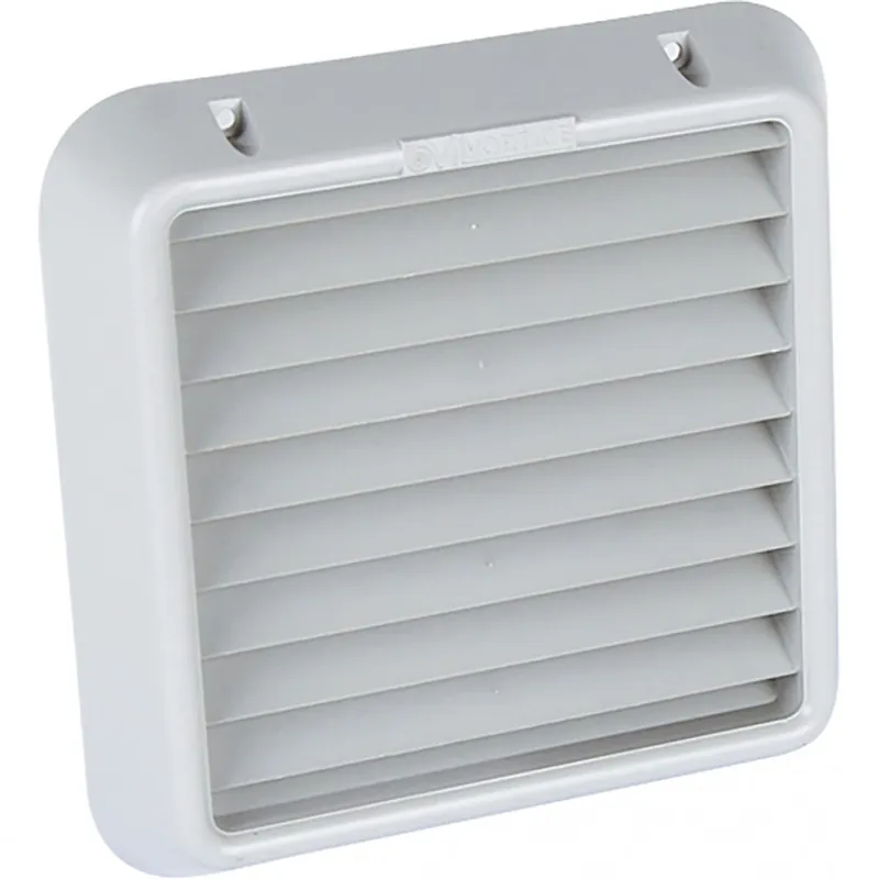 Grille extérieure fixe pour extracteur – gris clair Authentique