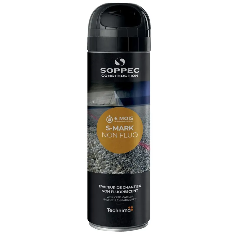 Traceur de chantier non fluorescent S-MARK - tenue 3 à 6 mois - 500ml Prix Cassé