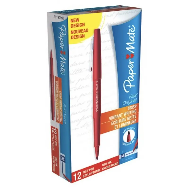 Stylo feutre – pointe moyenne – PAPER MATE® FLAIR – par 12 Offre Spéciale