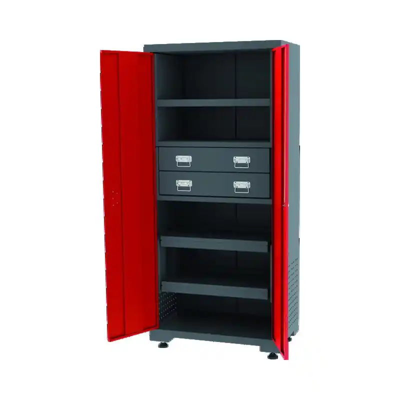 Remise ARMOIRE DE RANGEMENT HAUTE A 2 TIROIRS