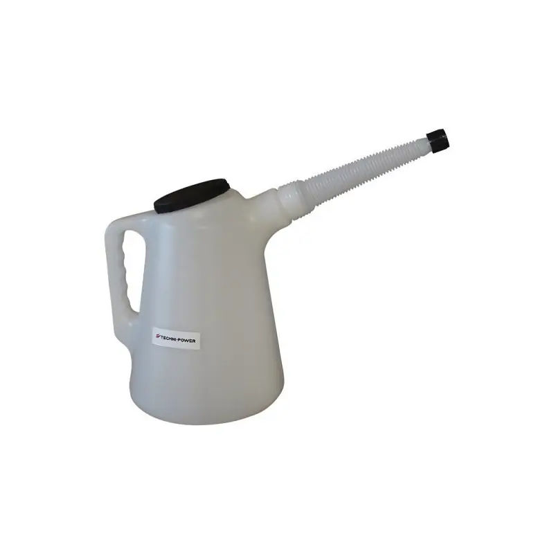 Livraison Gratuite Broc plastique gradué avec flexible, contenance 5l
