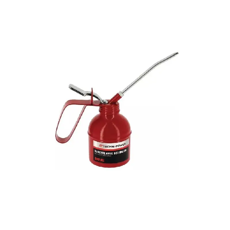 Burette acier 300 ml avec bec rigide Pas Cher