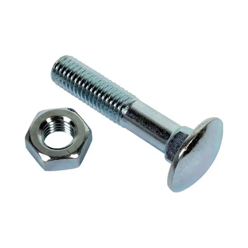 Boulon tete ronde cc 10×50 zingue din 603555 (boite de 100) Solde
