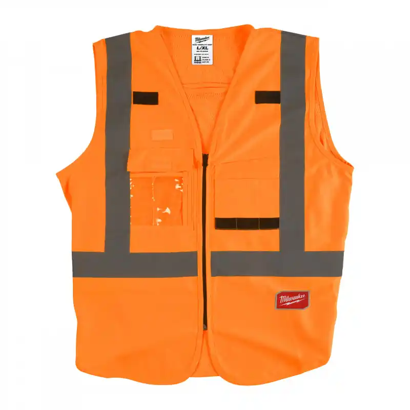 Super Prix GILET HAUTE VISIBILTÉ ORANGE - L/XL - 1 PC - Blister